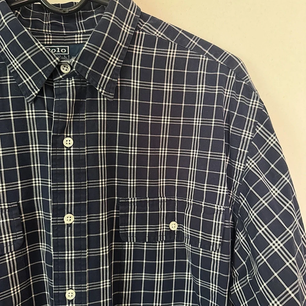 Vintage Polo Ralph Lauren Men's Plaid Cotton Shirt